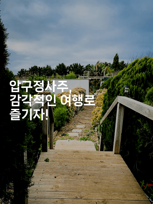 압구정사주, 감각적인 여행로 즐기자!2-꿈해몽