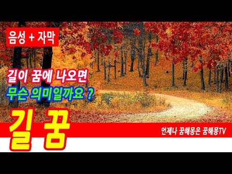 길꿈, 길 꿈해몽풀이100가지, 도로꿈, 길 나오는 꿈 , 길을 걸어가다 금반지 줍는 꿈, 길에서 금 줍는 꿈, 길에서 돈 줍는 꿈, 고속도로 꿈, 산길꿈, 논길꿈, 예언, 예지몽