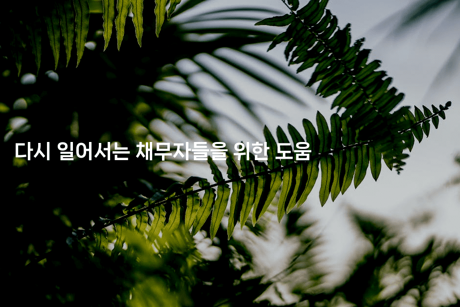 다시 일어서는 채무자들을 위한 도움-꿈해몽