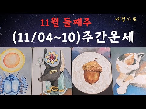 [타로카드]?11월 둘째주 (11/04~10)주간운세 #tarot #tarotreading #여정타로 #주간운세